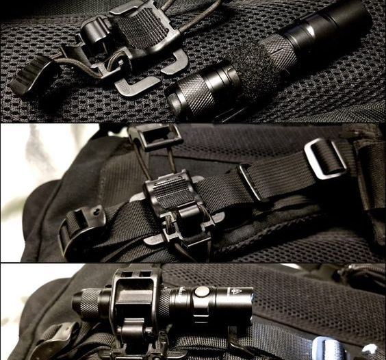 flashlight and backpack tactical gear