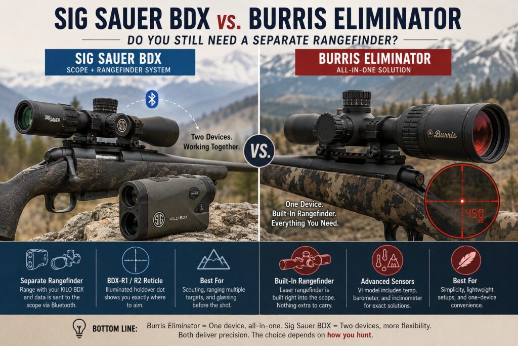 Sig Sauer BDX vs. Burris Eliminator